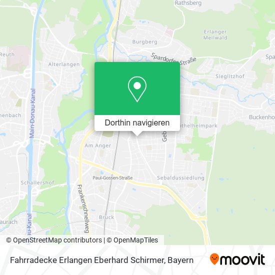 Fahrradecke Erlangen Eberhard Schirmer Karte