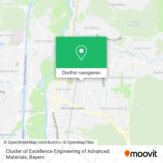 Cluster of Excellence Engineering of Advanced Materials Karte