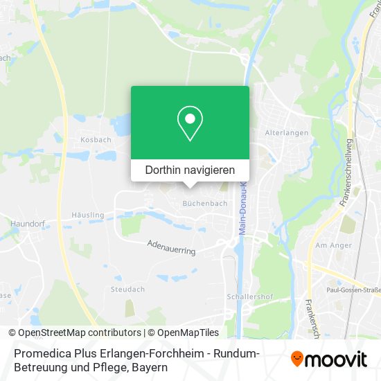 Promedica Plus Erlangen-Forchheim - Rundum-Betreuung und Pflege Karte