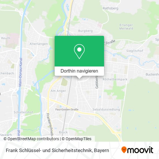 Frank Schlüssel- und Sicherheitstechnik Karte