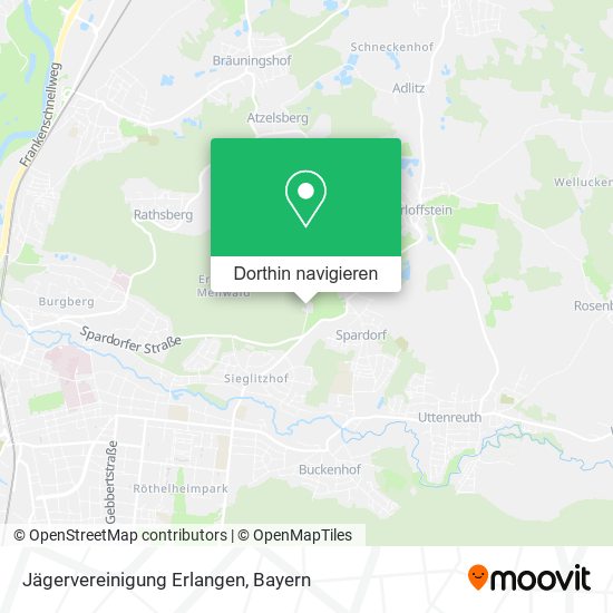 Jägervereinigung Erlangen Karte