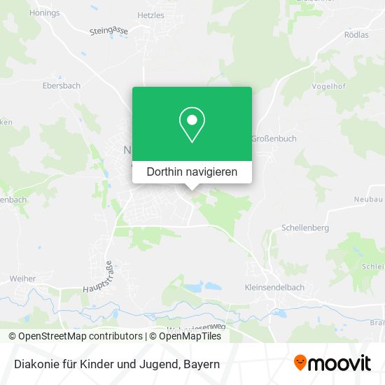 Diakonie für Kinder und Jugend Karte
