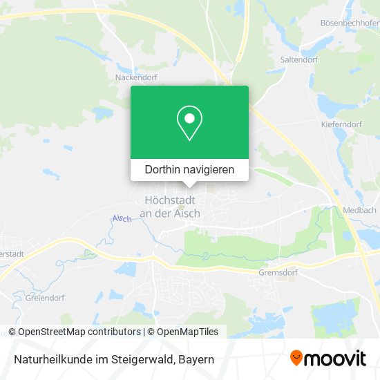 Naturheilkunde im Steigerwald Karte