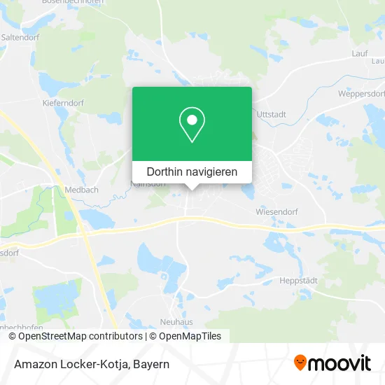 Amazon Locker-Kotja Karte