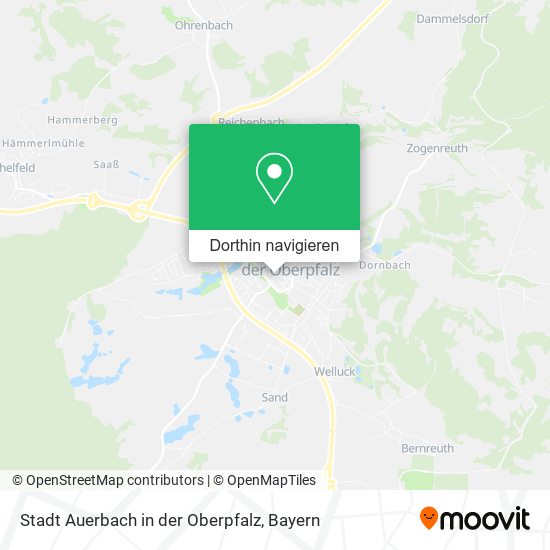 Stadt Auerbach in der Oberpfalz Karte