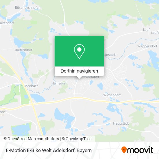 E-Motion E-Bike Welt Adelsdorf Karte