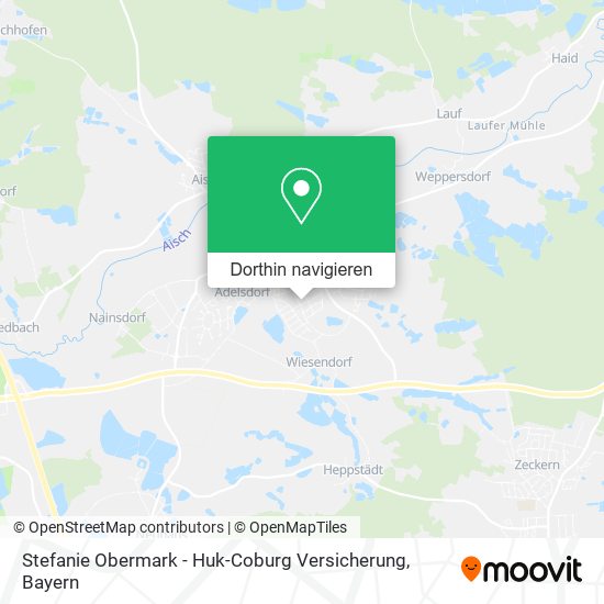 Stefanie Obermark - Huk-Coburg Versicherung Karte