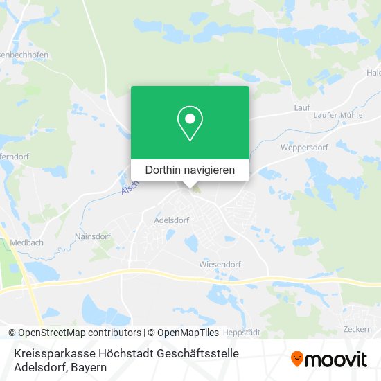 Kreissparkasse Höchstadt Geschäftsstelle Adelsdorf Karte