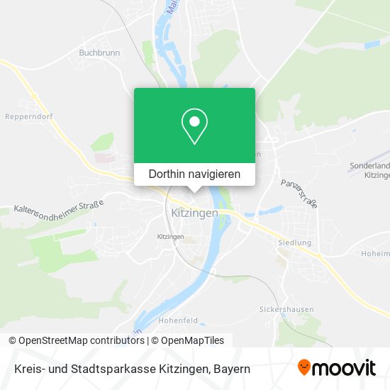 Kreis- und Stadtsparkasse Kitzingen Karte