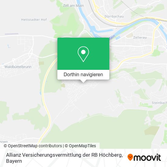Allianz Versicherungsvermittlung der RB Höchberg Karte