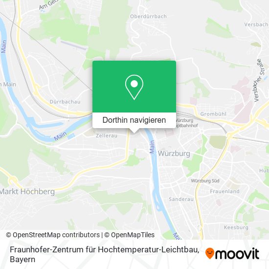 Fraunhofer-Zentrum für Hochtemperatur-Leichtbau Karte