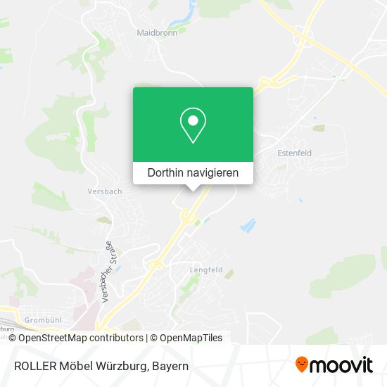 ROLLER Möbel Würzburg Karte