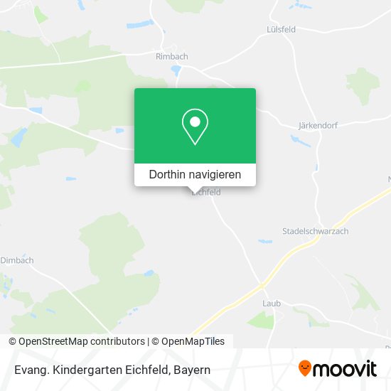 Evang. Kindergarten Eichfeld Karte
