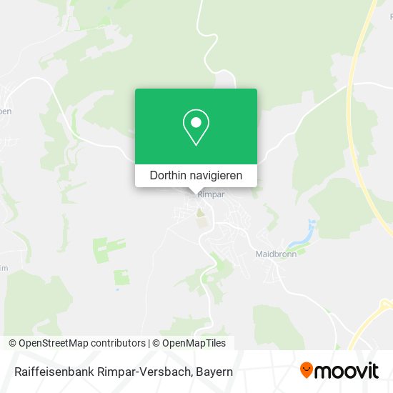 Raiffeisenbank Rimpar-Versbach Karte