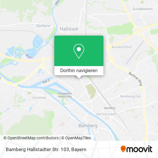Bamberg Hallstadter Str. 103 Karte