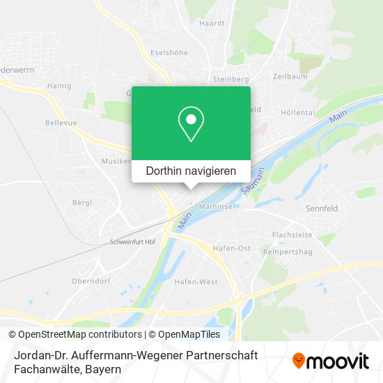 Jordan-Dr. Auffermann-Wegener Partnerschaft Fachanwälte Karte