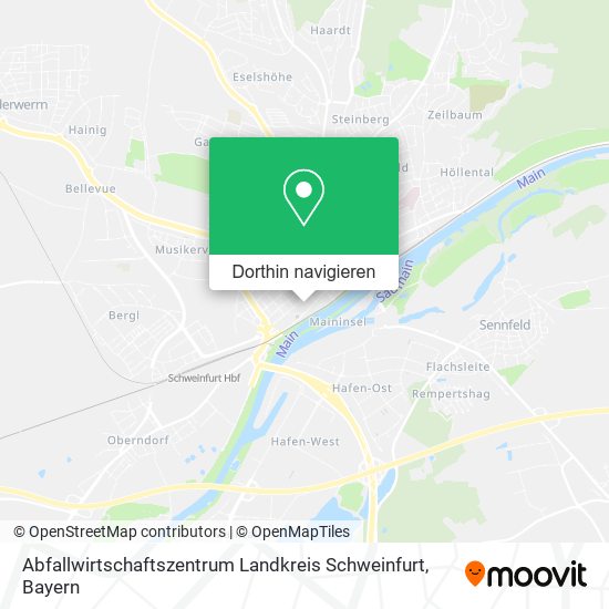 Abfallwirtschaftszentrum Landkreis Schweinfurt Karte