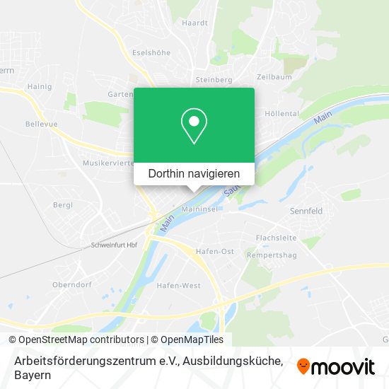Arbeitsförderungszentrum e.V., Ausbildungsküche Karte