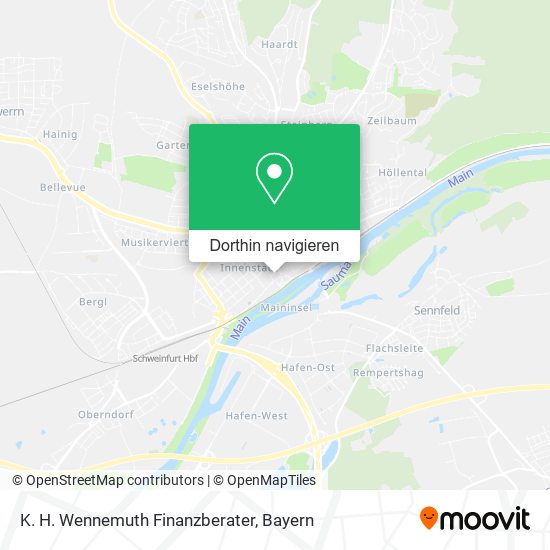 K. H. Wennemuth Finanzberater Karte