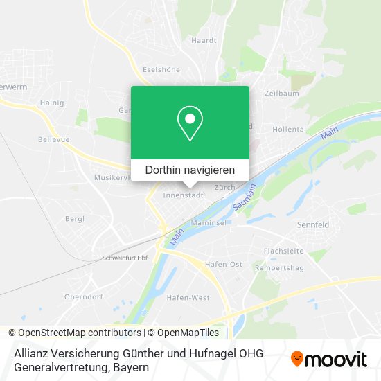 Allianz Versicherung Günther und Hufnagel OHG Generalvertretung Karte