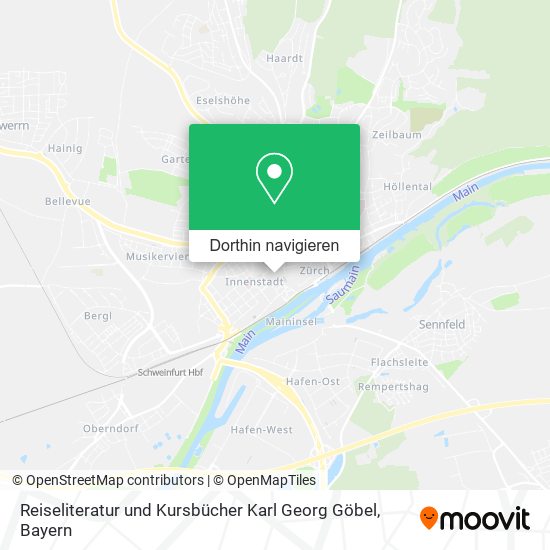 Reiseliteratur und Kursbücher Karl Georg Göbel Karte