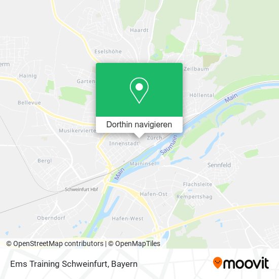 Ems Training Schweinfurt Karte