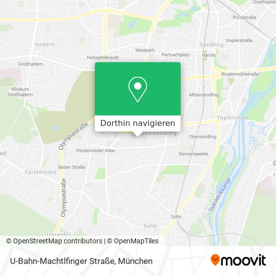 U-Bahn-Machtlfinger Straße Karte