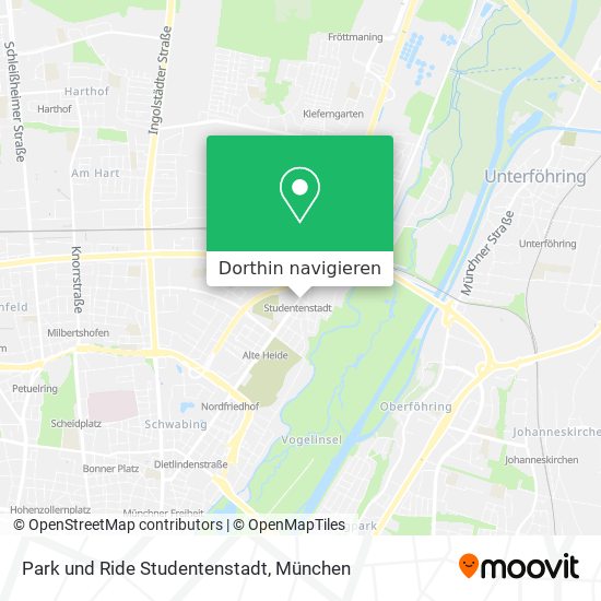 Park und Ride Studentenstadt Karte