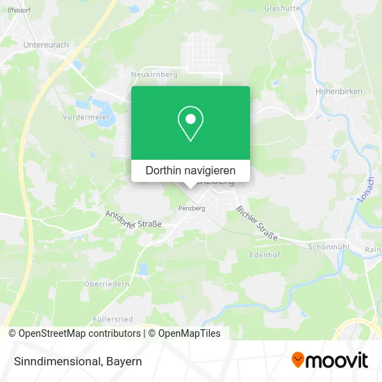 Sinndimensional Karte