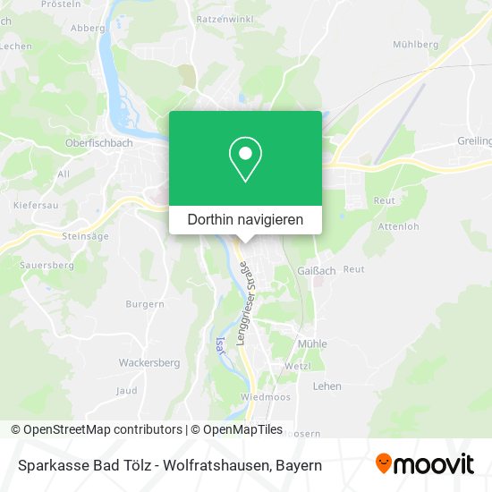 Sparkasse Bad Tölz - Wolfratshausen Karte