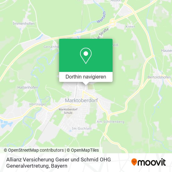 Allianz Versicherung Geser und Schmid OHG Generalvertretung Karte