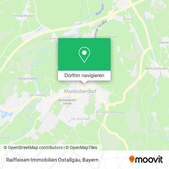 Raiffeisen-Immobilien Ostallgäu Karte