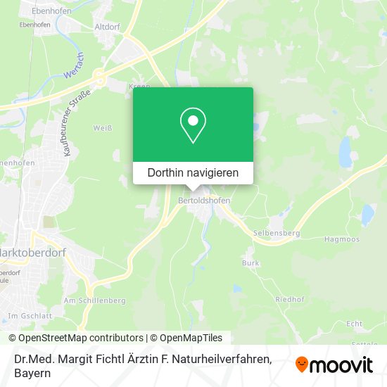 Dr.Med. Margit Fichtl Ärztin F. Naturheilverfahren Karte