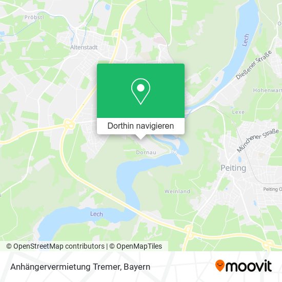 Anhängervermietung Tremer Karte