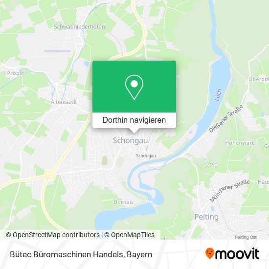 Bütec Büromaschinen Handels Karte