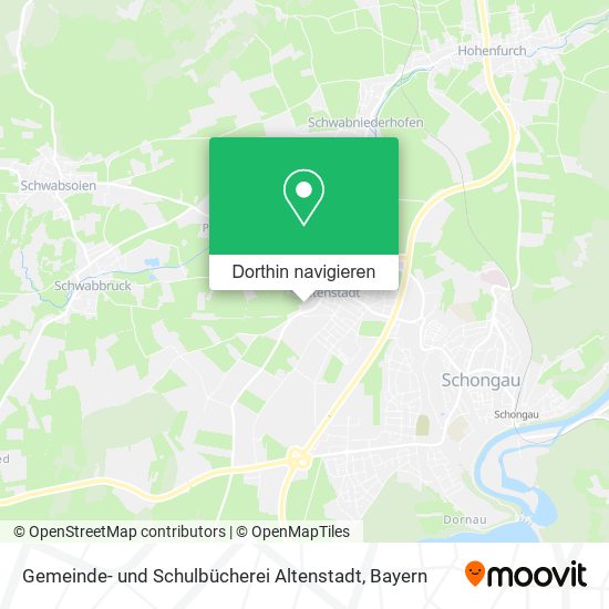 Gemeinde- und Schulbücherei Altenstadt Karte