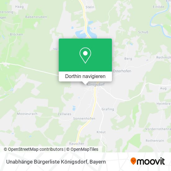 Unabhänge Bürgerliste Königsdorf Karte