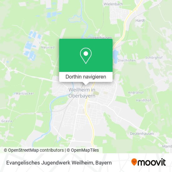 Evangelisches Jugendwerk Weilheim Karte