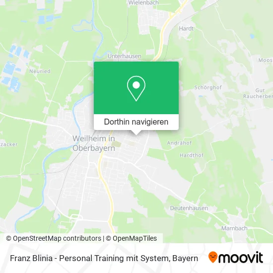 Franz Blinia - Personal Training mit System Karte