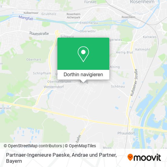 Partnaer-Ingenieure Paeske, Andrae und Partner Karte
