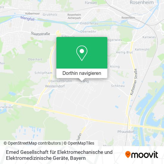 Emed Gesellschaft für Elektromechanische und Elektromedizinische Geräte Karte