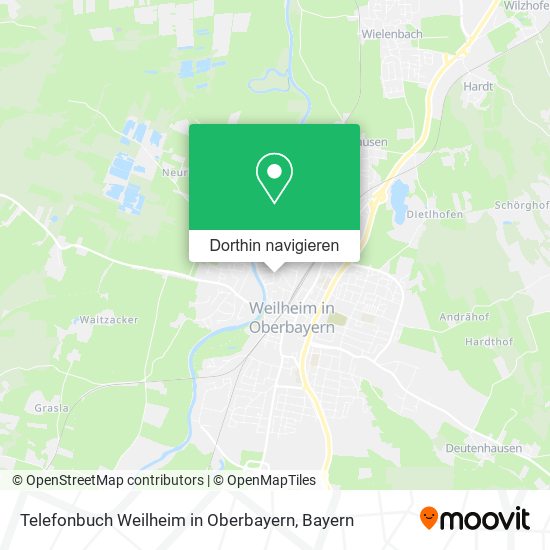 Telefonbuch Weilheim in Oberbayern Karte