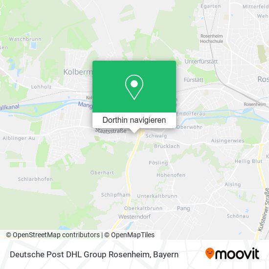 Deutsche Post DHL Group Rosenheim Karte