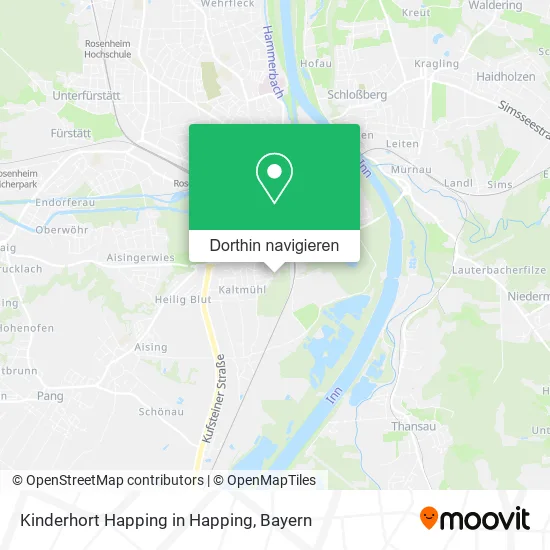 Kinderhort Happing in Happing Karte