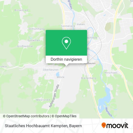 Staatliches Hochbauamt Kempten Karte