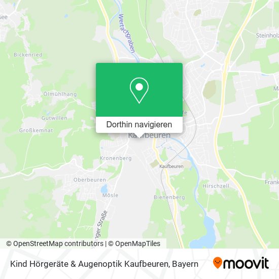 Kind Hörgeräte & Augenoptik Kaufbeuren Karte