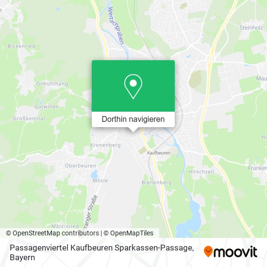 Passagenviertel Kaufbeuren Sparkassen-Passage Karte