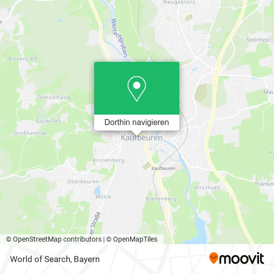 World of Search Karte