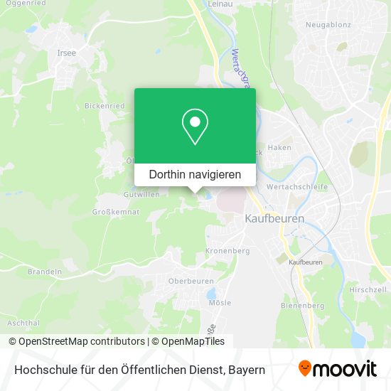 Hochschule für den Öffentlichen Dienst Karte