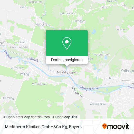 Meditherm Kliniken GmbH&Co.Kg Karte